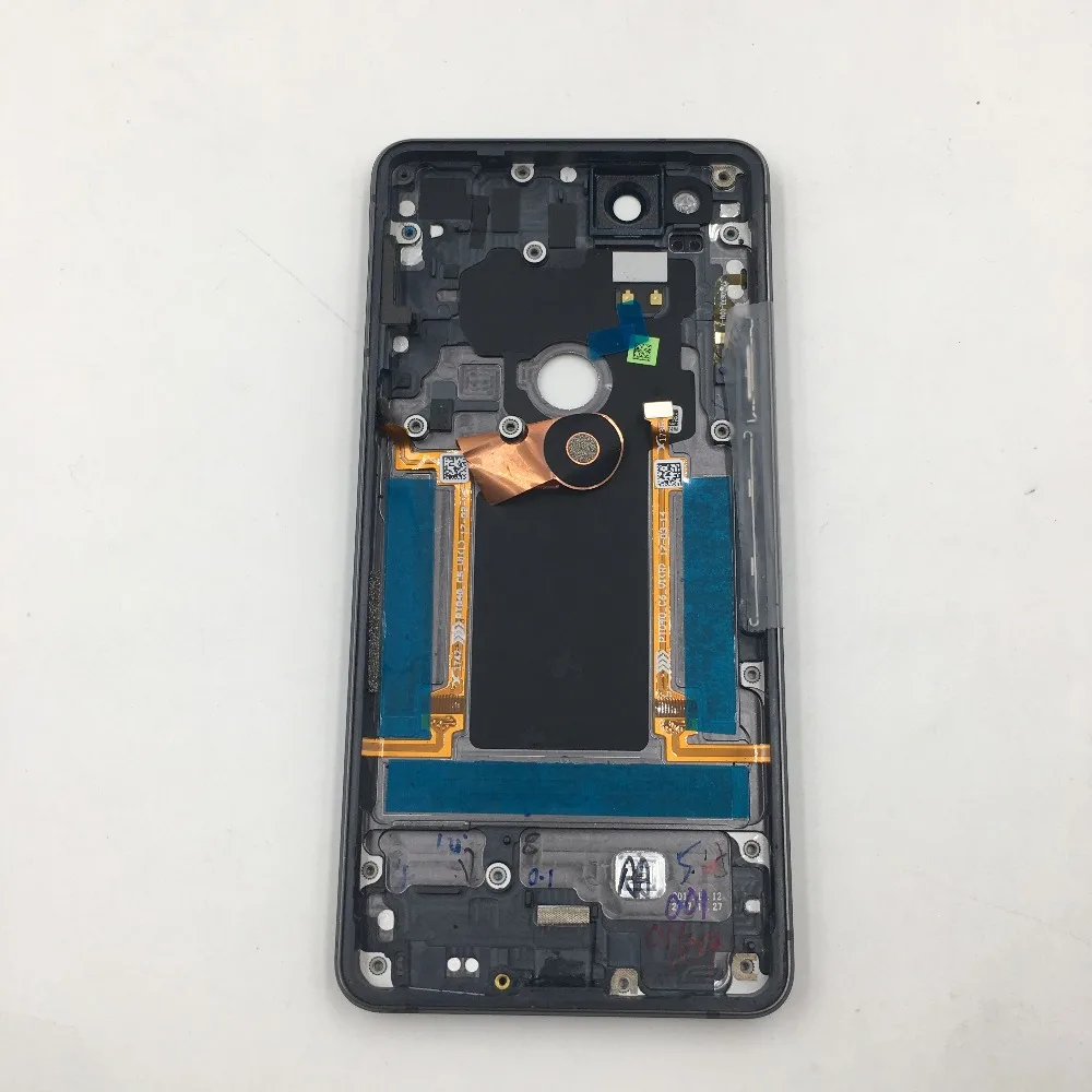 Оригинальная задняя крышка для htc Google Pixel 2 Pixel2+ объектив камеры+ Кнопка громкости, запасной чехол для задней крышки корпуса