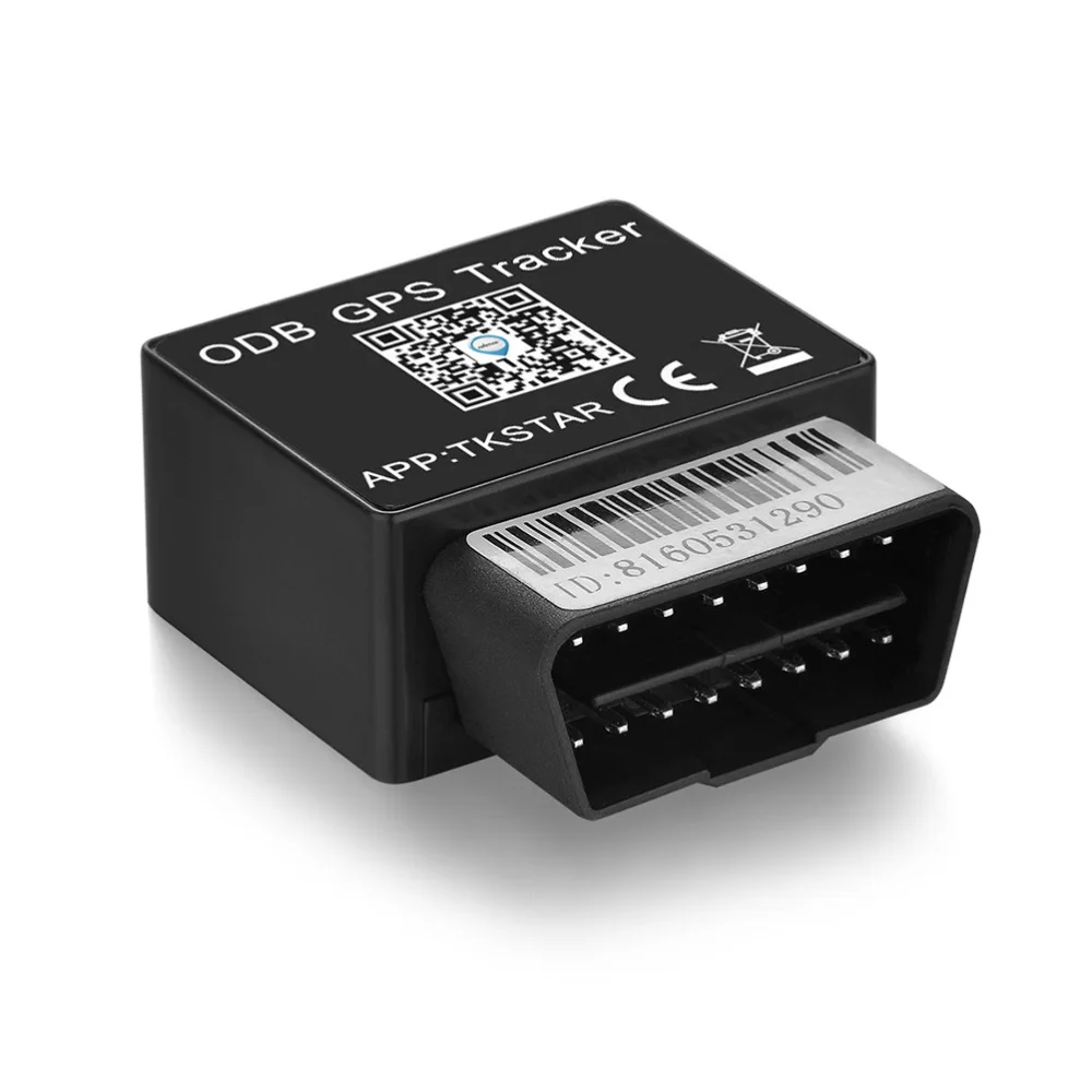 

TK-816 OBD Vehicle Tracking Device GSM GPRS LBS Locator Positioner Alarm Locator Free Web APP Monitor (Black)