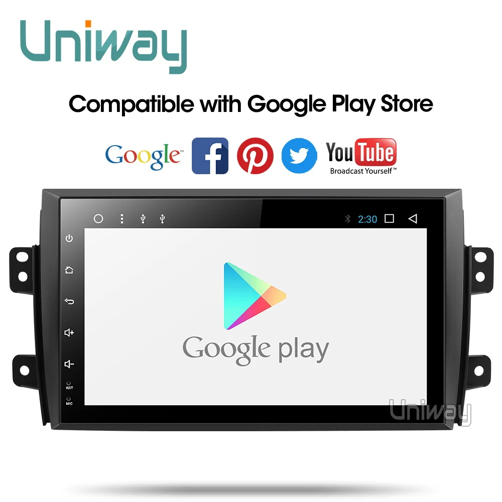 Uniway ATY9071 Android 8.1 автомобильный DVD для Suzuki SX4 2006 2007 2008 2009 2010 2011 2012 2013 автомобилей Радио Навигация
