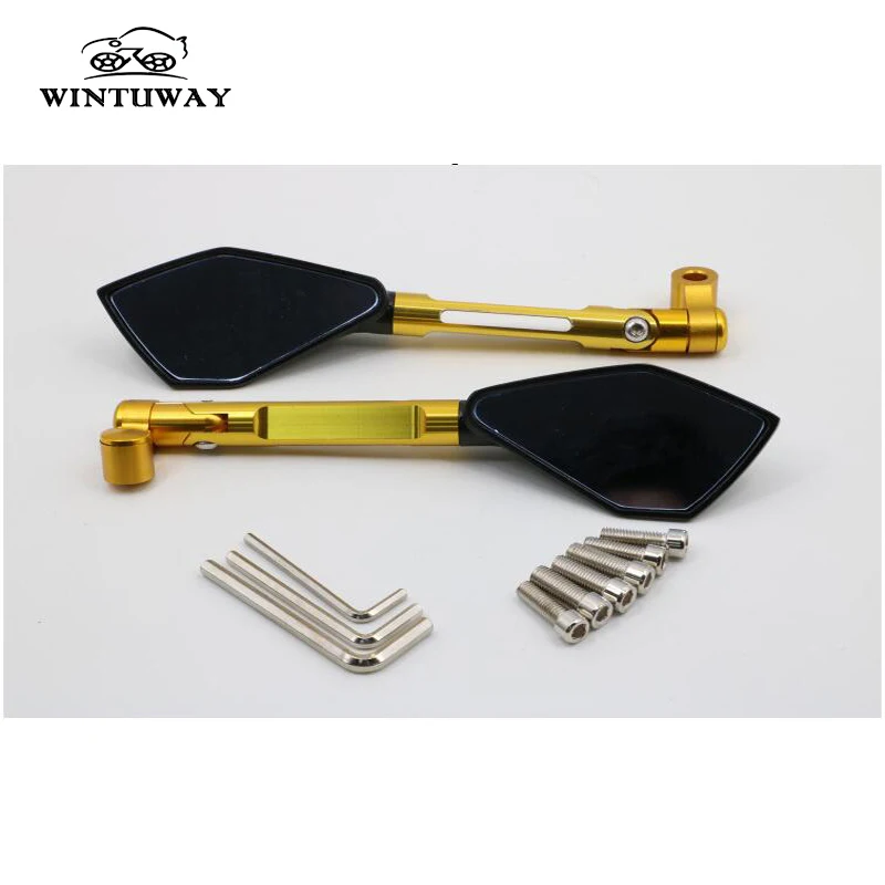 Мотоциклетное зеркало заднего вида wintuват мотоциклетное с ЧПУ для внедорожника