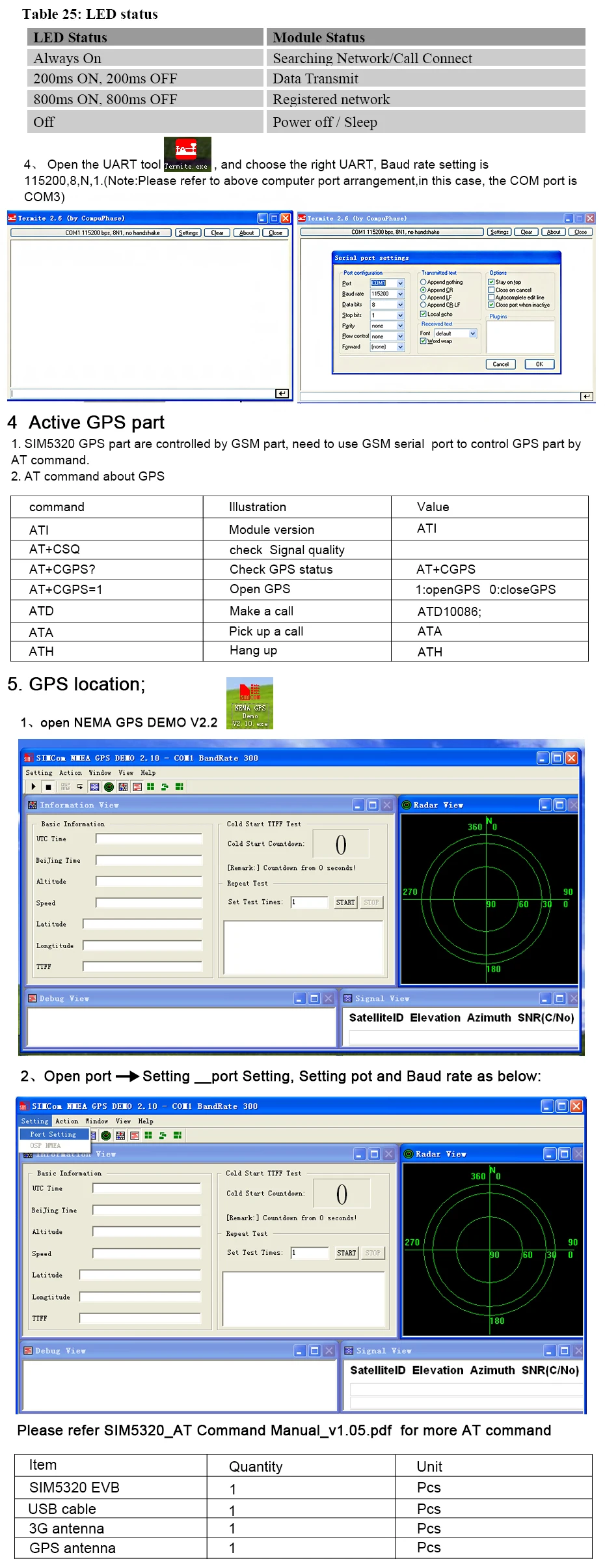 SIM5320E плата EVB WCDMA gps 3g комплекты, 3g данных M2M модуль, SMS wcdma модуль, SIM5320E на плате