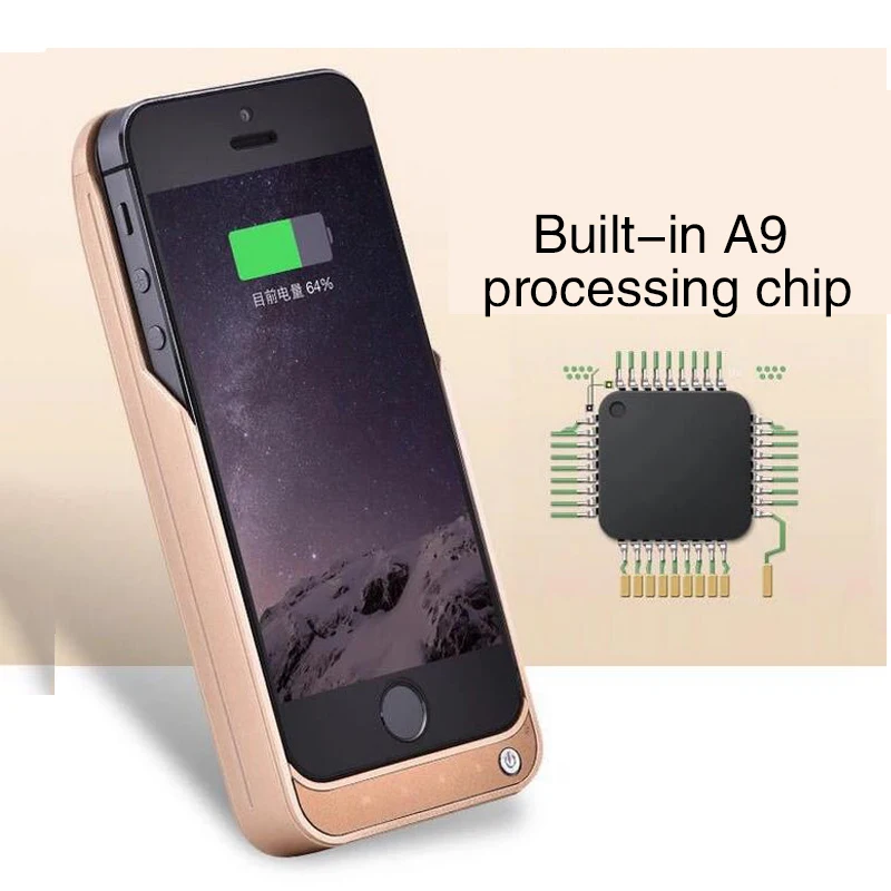 Neng 4200 мАч запасной внешний аккумулятор зарядное устройство чехол для iPhone 5 5S SE