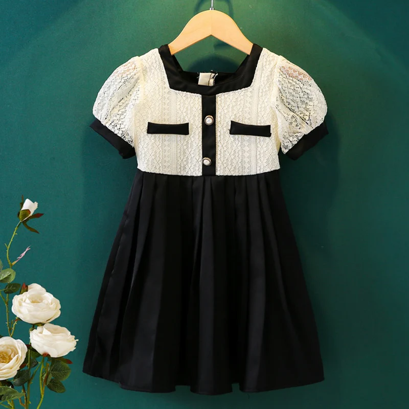 Кружевное платье для девочек 2021 Новое Летнее Детское принцессы детская одежда