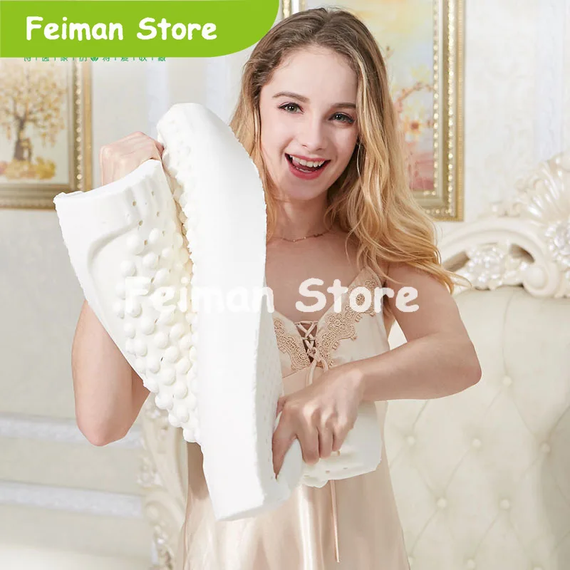 60x40 таиланд чистая подушечка из натурального латекса коррекция шеи Защита