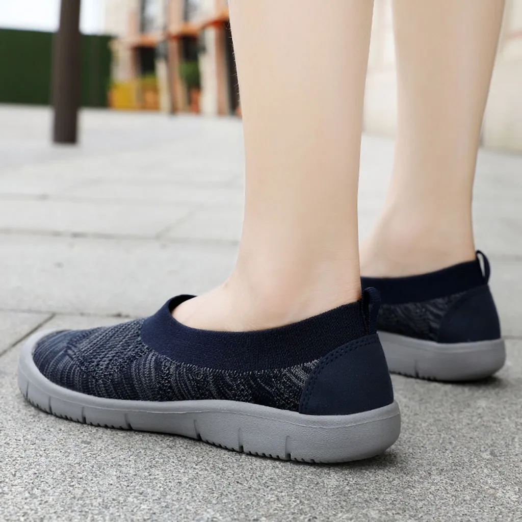 

SAGACE Light weight Flexible Running Shoes For Women Pumps Sneakers Breathable Sport Shoes High Quality Flying woven Shoes