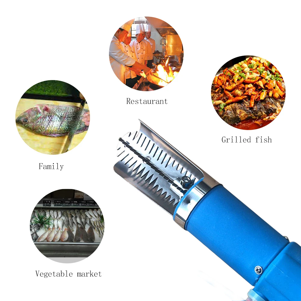Электрический скребок для рыбы очистка чешуи телефона аксессуары кухни машина