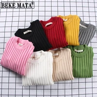 baby sweaters 2021 autumn new knitted toddler girl clothes long sleeve cotton warm little kids boy sweater children clothing