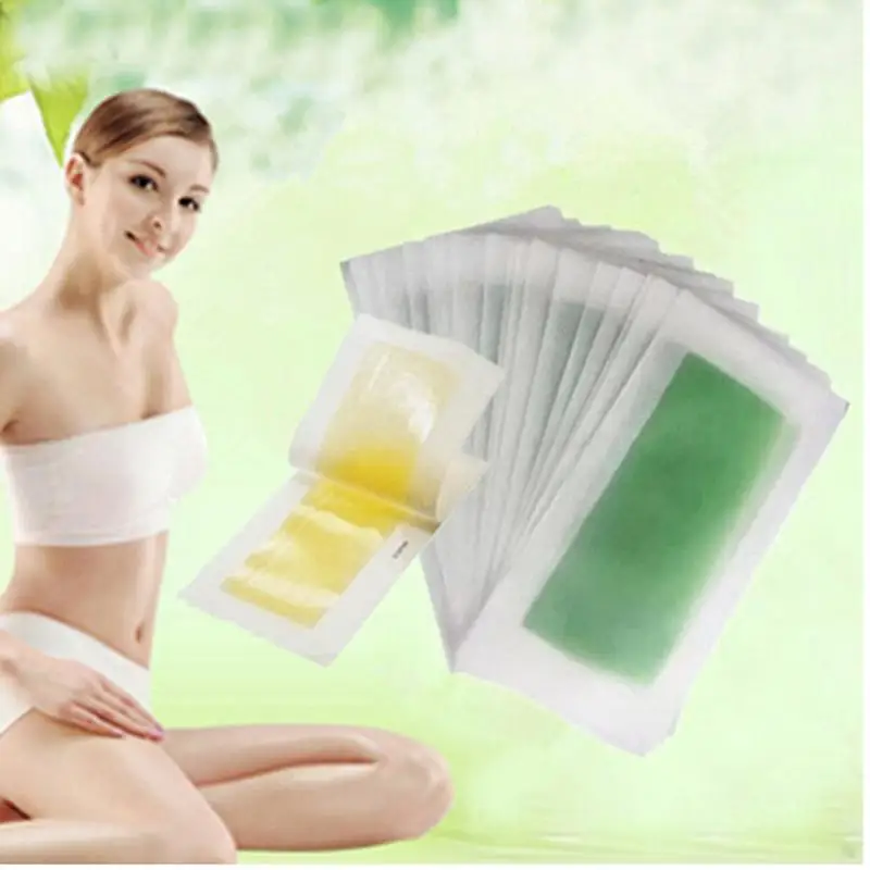 

5 PCS Hair Removal Double Side Depilatory Epilator Wax Strip Paper Pad Patch Waxing For Face/Legs Body/Bikini/Underarm