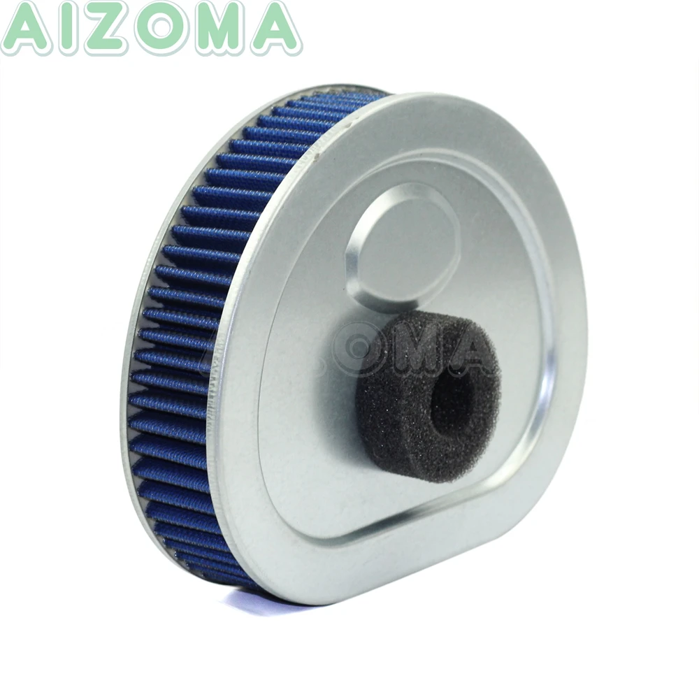 Motorcycle High Flow Air Filter Cleaner Blue for Harley Dyna FXD FXDS Touring Electra Wide Glide Road King 1995-1999 Bad Boy | Автомобили