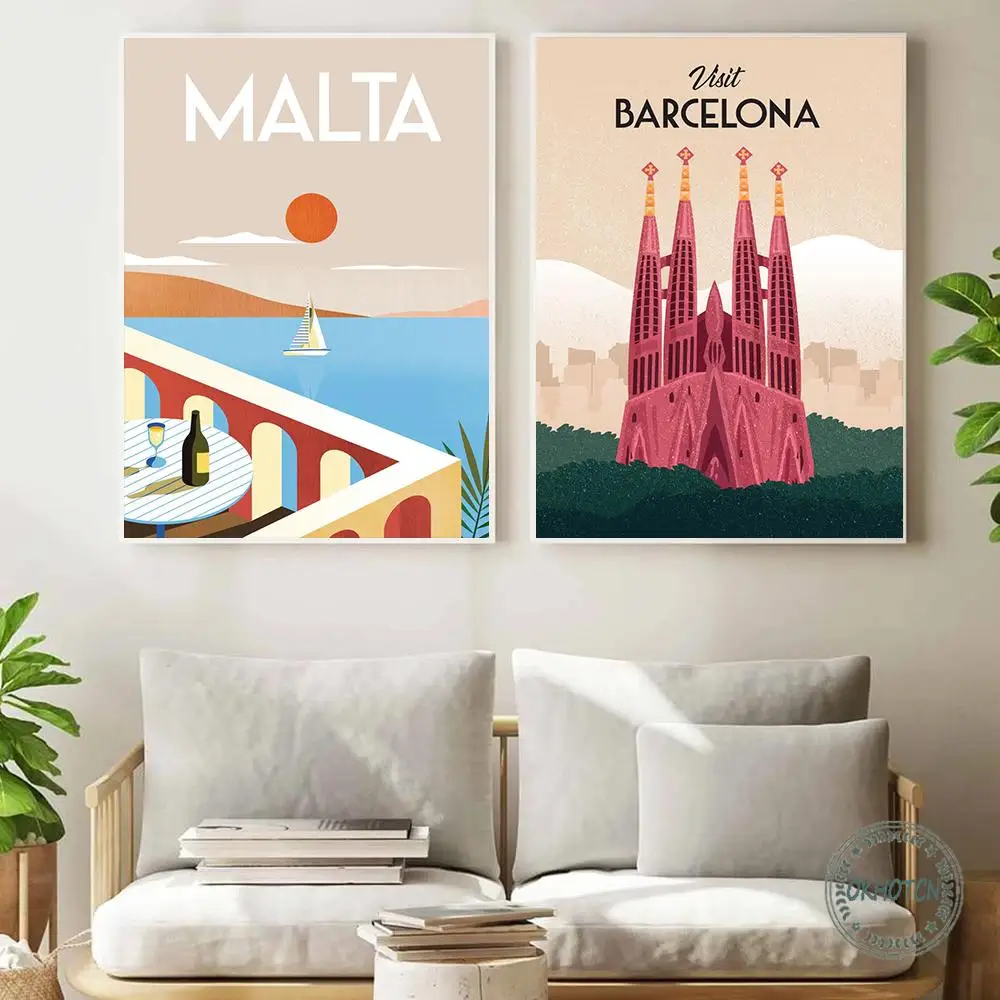 Настенный постер с изображением скандинавского всемирно известного путешествия