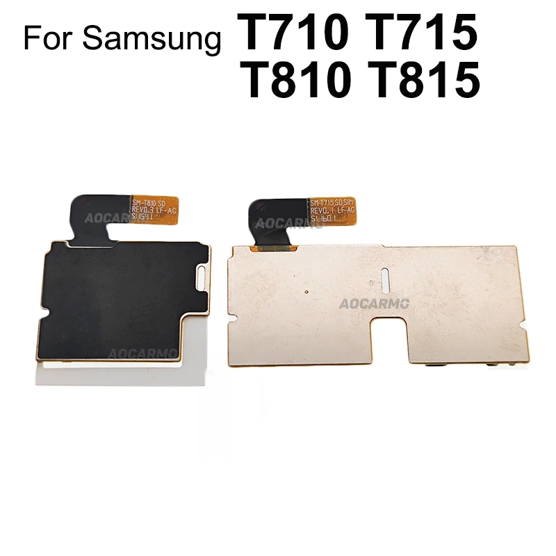Фото Aocarmo для Samsung GALAXY Tab S2 9. 0 T710 T715 T715C / T810 T815 держатель для MicroSD Sim-карты лоток считыватель Слот Запасные части №2