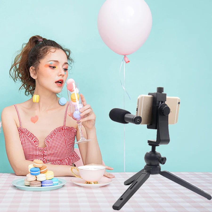 Гибкий мини штатив MAMEN для телефона подставка камеры с микрофоном держатель