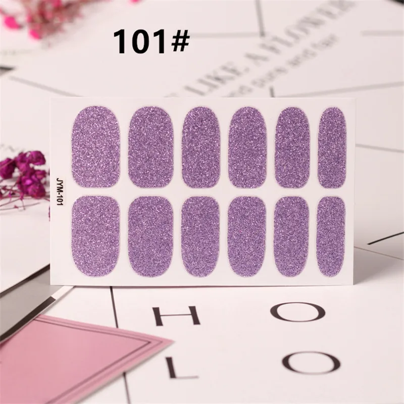 12 подсказок/Лист наклейки для дизайна ногтей Блестящий Летний стиль советы