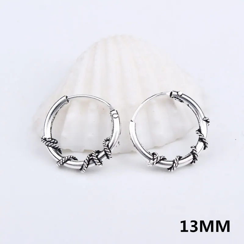 1pair 13mm European Small Hoop Earring For Women Vintage Fashion Color Circle Earrings Bijoux Pendiente Jewelry E35 | Украшения и