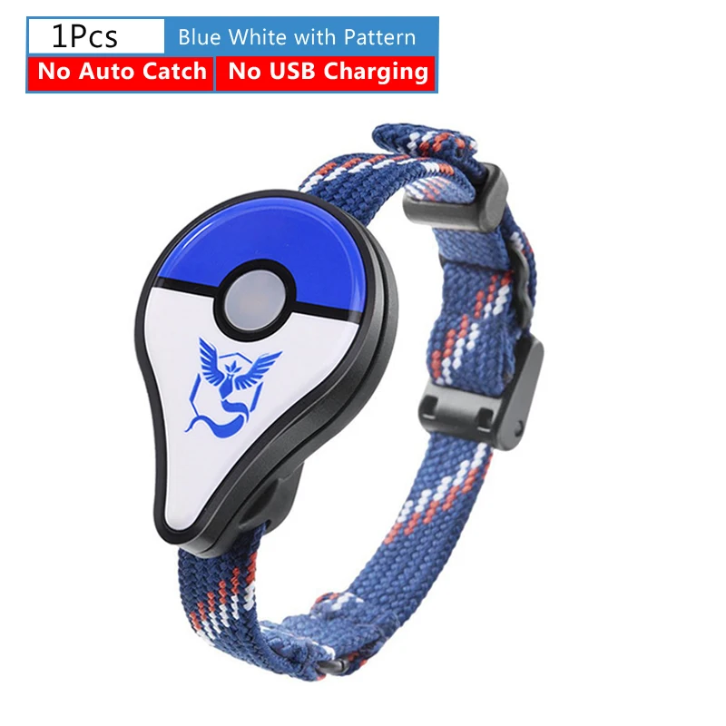 Автоматический захват для Pokemon Go Plus Bluetooth браслет часы для nintendo шары Смарт Браслет для Pokemon GO Plus - Цвет: Blue White Pattern
