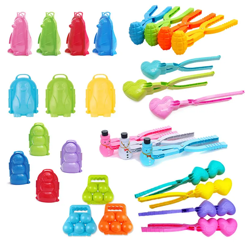 

Snowman Snowball Clip Duck Snowball Maker Children Beach Sand Mould Winter Outdoor Snowball Maker Snowball Fight Toys for Kids
