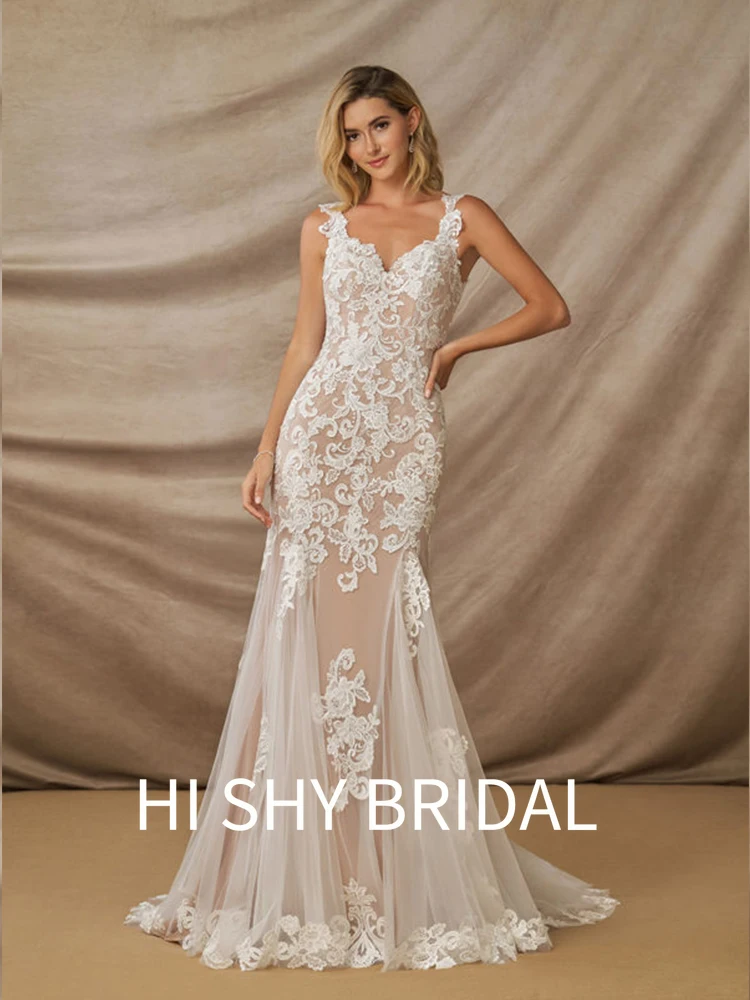 

Hi Shy Bridal 2021 New Luxury Lace Wedding Dresses Suitable for Every Bride Free Tailored Plus Size and Free Shipping