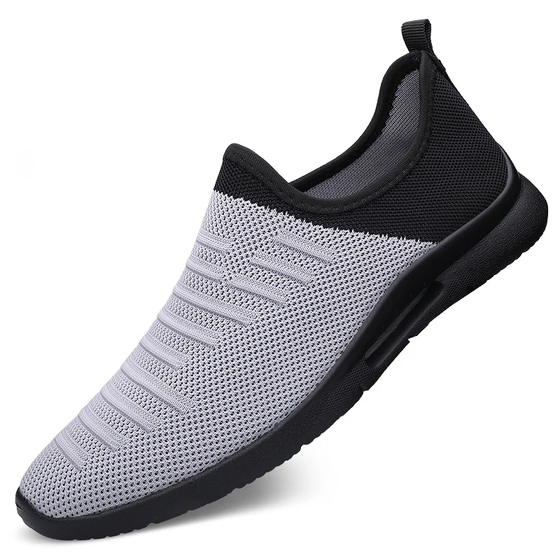 

2021 Mens Casual Shoes Men Slip-on Sock Sneakers Breathable Light Leisue Walking Jogging Running Tenis Masculino Adulto