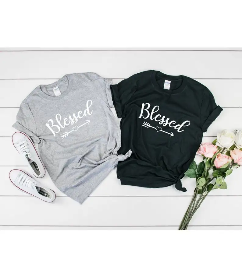 

Stay True New Arrival Blessed Shirt Unisex Tee Womens Shirt Blessed Tops Short Sleeve Fashion Tumblr t shirts Bff t shirts