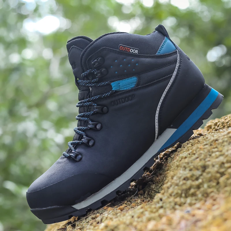 Мужские замшевые походные ботинки водонепроницаемые уличные кроссовки для альпинизма амортизирующие
