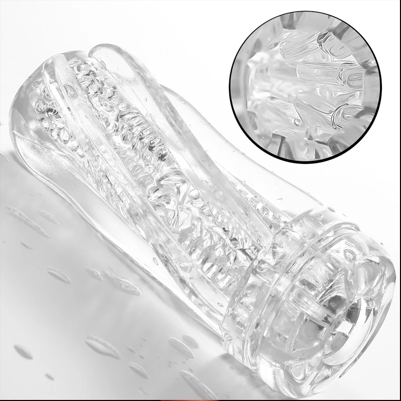 Мужской мастурбатор чашка секс-игрушки искусственная прозрачная настоящая