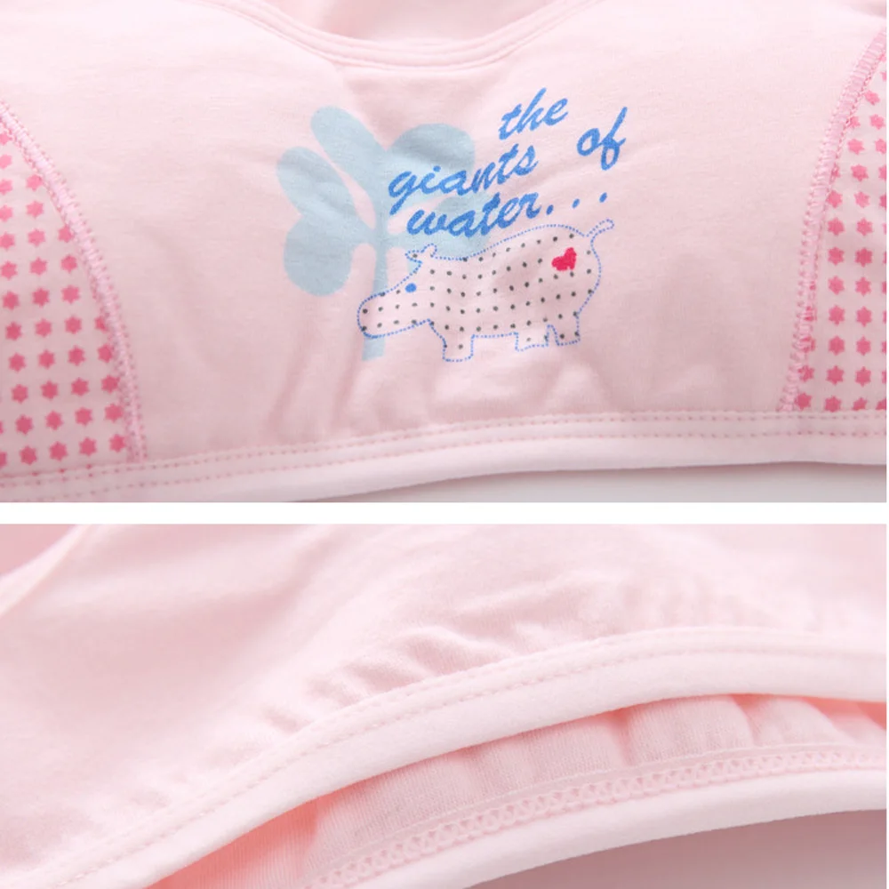 Funklouz Young Girls Cotton Bra Teen Student Sports Training Bra Teenage Girl Underwear
