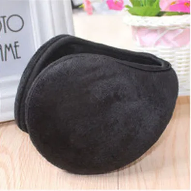 Hot Sale Earmuff Apparel Accessories Unisex Earmuff Winter Ear Muff Wrap Band Ear Warmer Earlap Gift Black/Coffee/Gray/Navy Blue - Цвет: Black