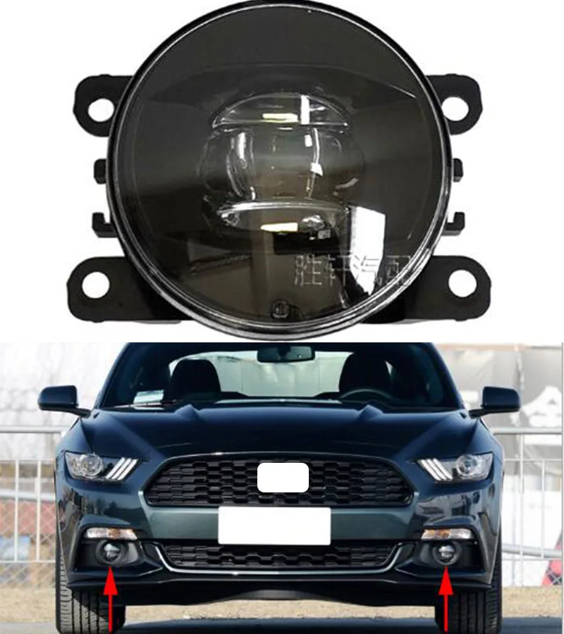 

for Ford Mustang 2015-2017 Front fog lamp Anti-fog lamp Front bumper lamp LED lens Fog lamp assembly