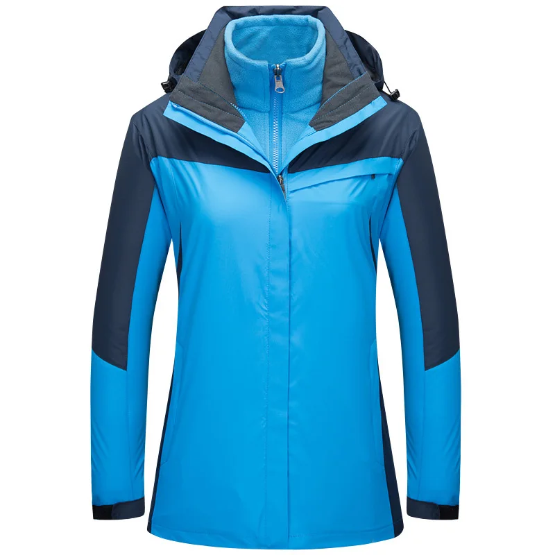 Женская лыжная куртка, водонепроницаемая ветрозащитная куртка для сноуборда, толстая теплая зимняя куртка для прогулок на открытом воздух...
