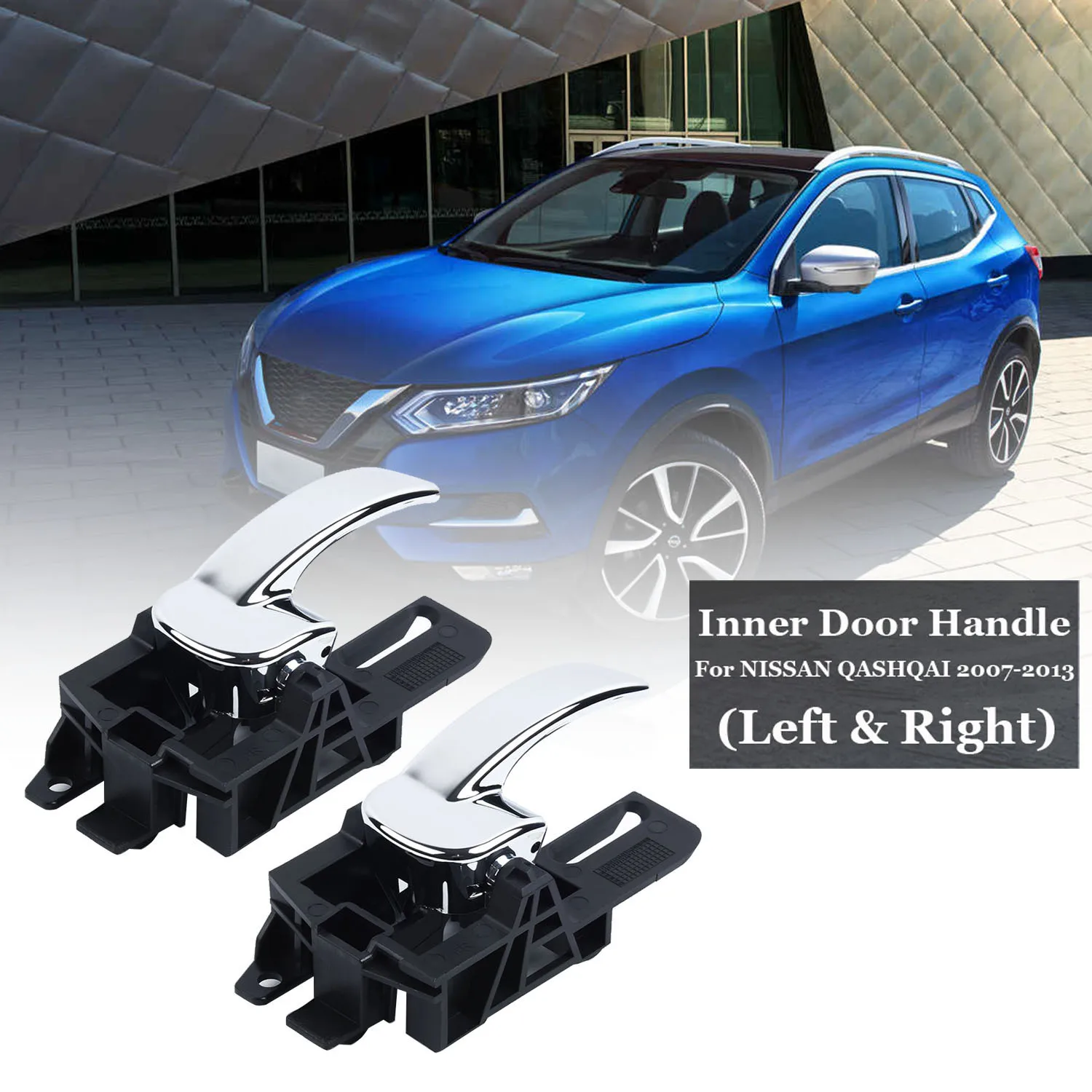 Ручки для внутренней двери NISSAN QASHQAI 2007 2013 80671JD00E черный пластик левый и правый