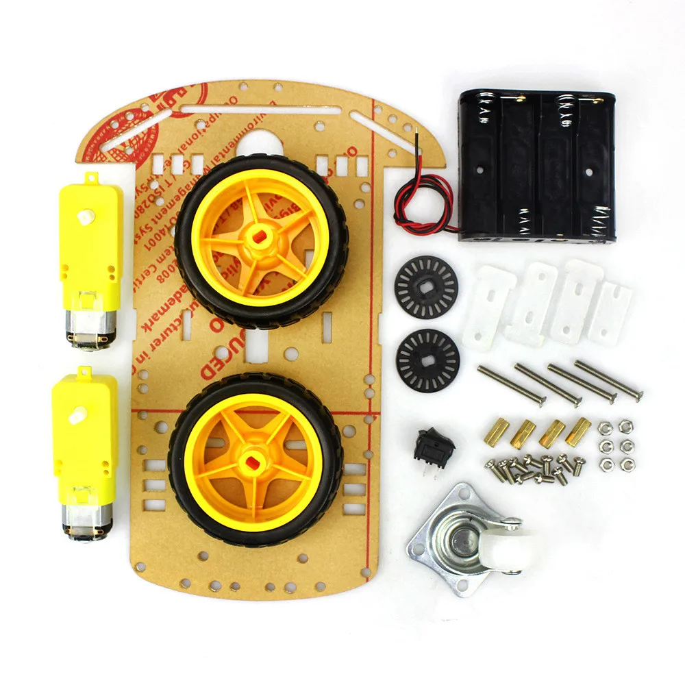 Дешевый 2/4WD робот автомобиль комплект шасси с датчиком скорости для Arduino 51 DIY