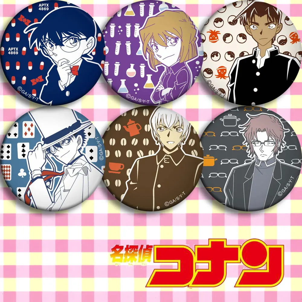 Чехол Brdwn Детектив Конан закрытый Edogawa Kudou Shinichi Mouri Kogorou haiбара Ai значок косплея # ABE|