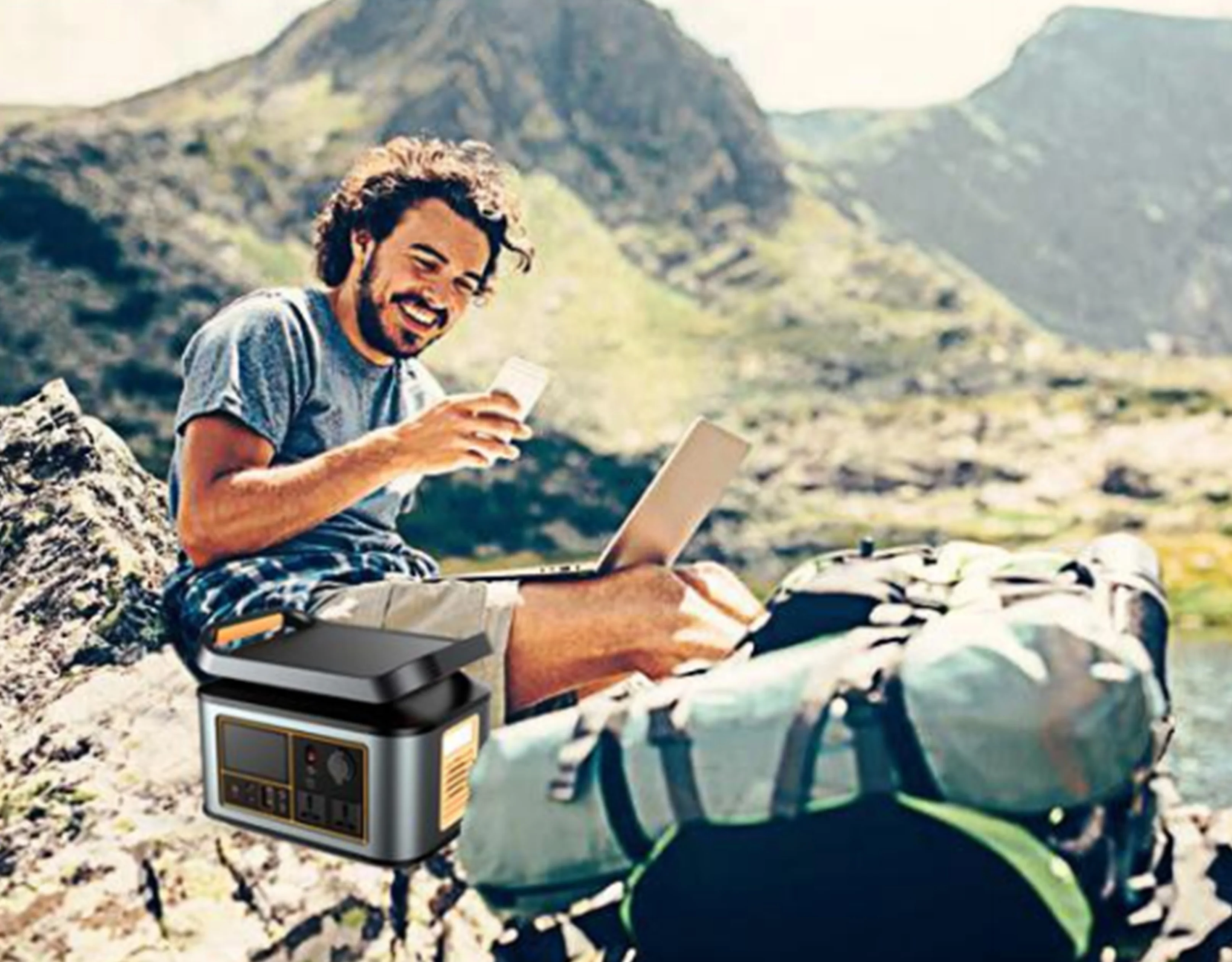phone charging lithium battery generator solar power bank for outdoor emergency 110v220v 380w portable power station power bank free global shipping