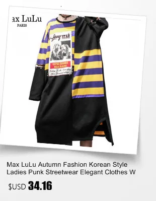 Max LuLu Роскошные брендовые камуфляжные футболки Harajuku для девочек, женская черная длинная футболка с блестками, Женская 3d футболка большого размера