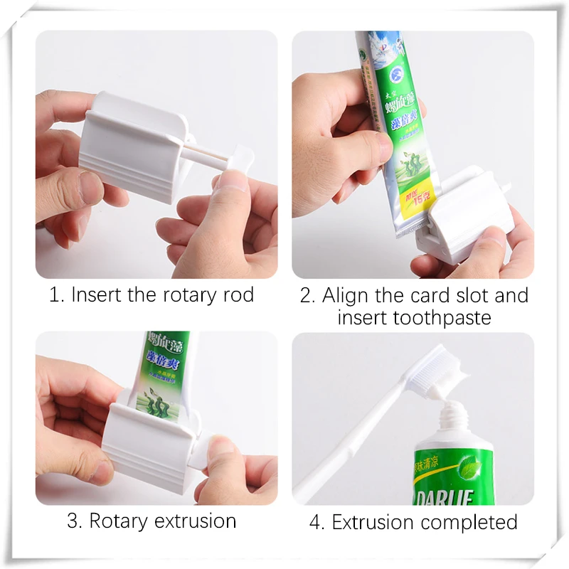 

New Multifunction Toothpaste Tube Squeezer Manual Squeezer Toothpaste Easy Portable Plastic Dispenser Bathroom accessories sets