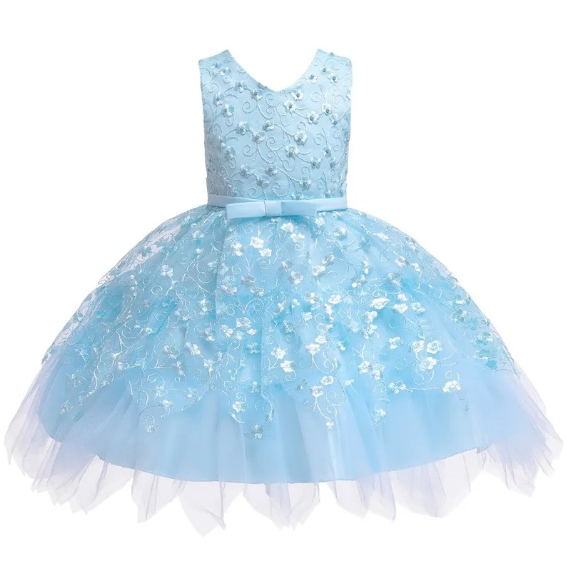 Children's Dress Elegant Beading New 2019 Baby Party Princess Girls Multilayer Lace Pendulum Dresses Wholesale GDR724 | Детская