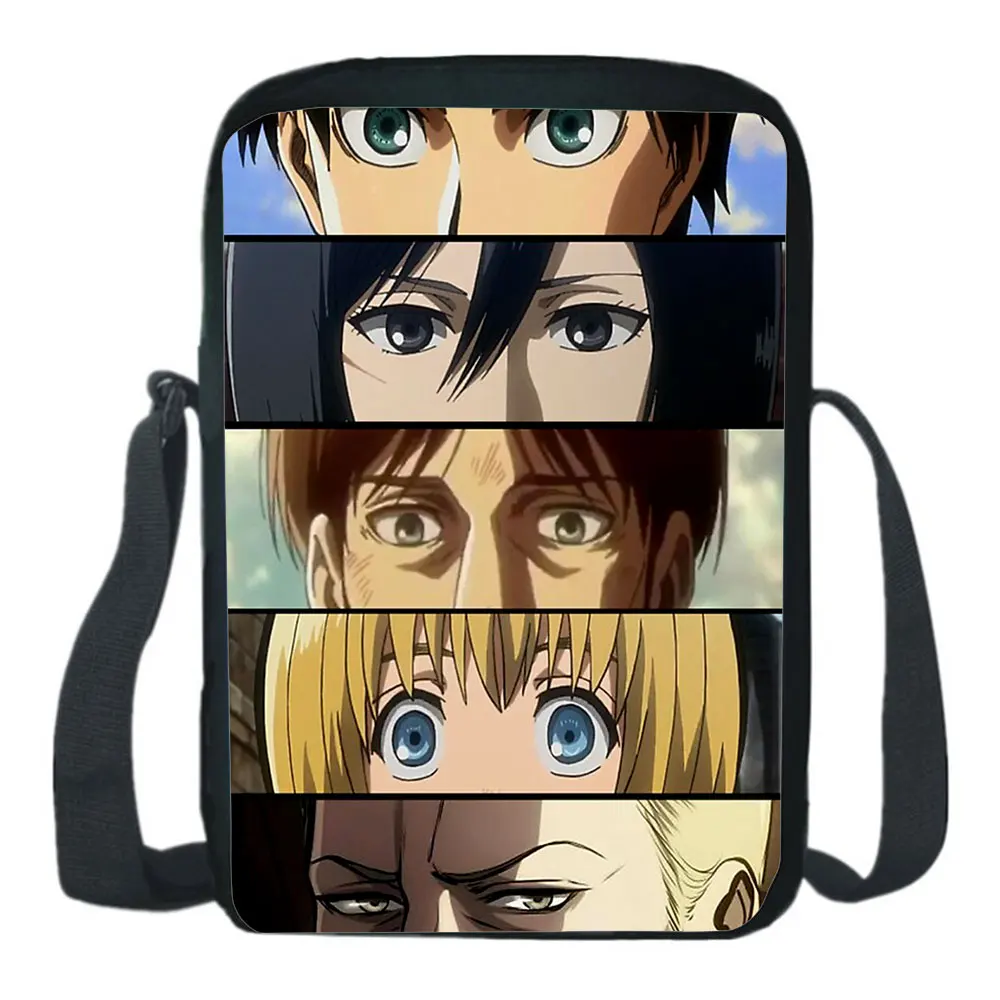 Anime Attack On Titan Shoulder Bags Men Crossbody Bags Manga Handbags Women Messenger Bags Girls Bag Small Satchel