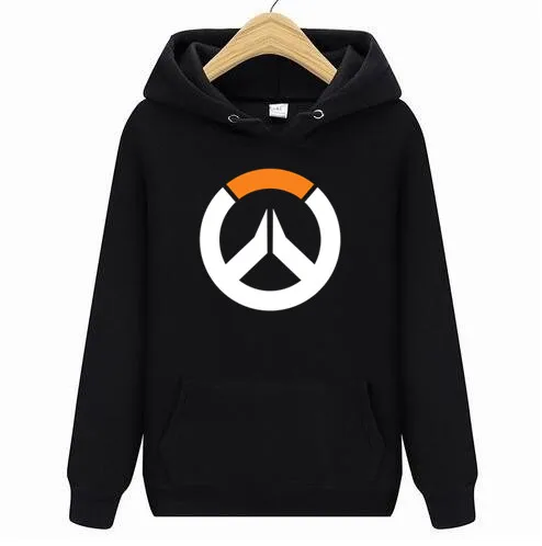 Бесплатная доставка 6 цветов мужские толстовки выбор OVERWATCH игровые логотипы