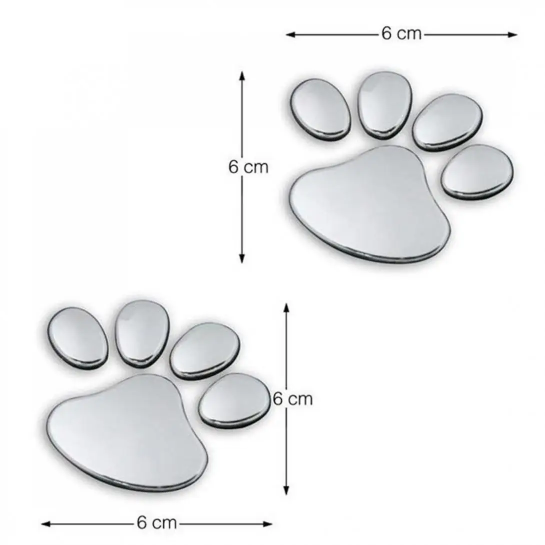 3D ПВХ наклейка на автомобиль и наклейки собачья лапа следы Ник покрытие