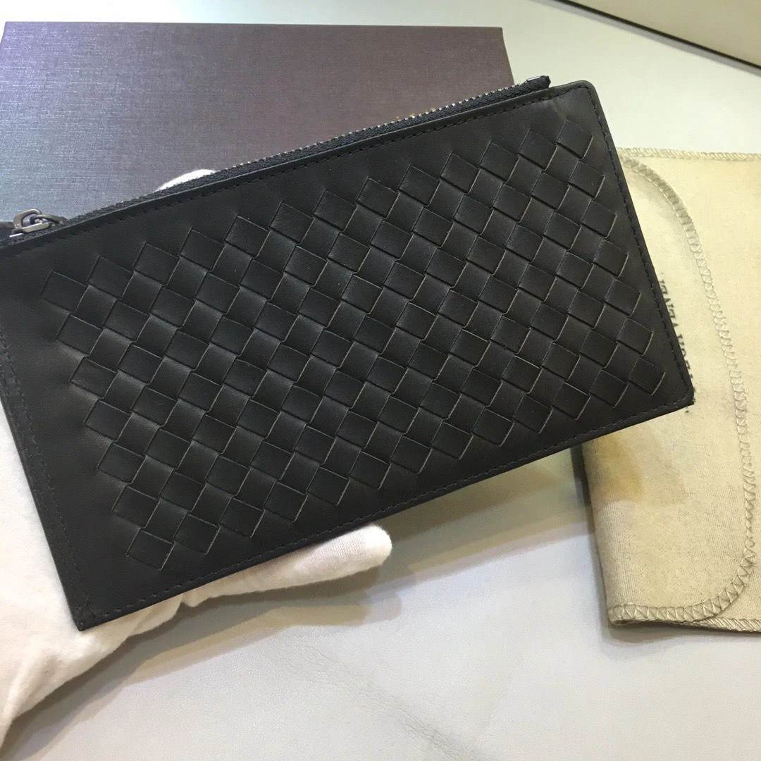 

2021 new luxury big brand B pure hand-woven wallet multi-card men and women sheepskin multi-function long wallet