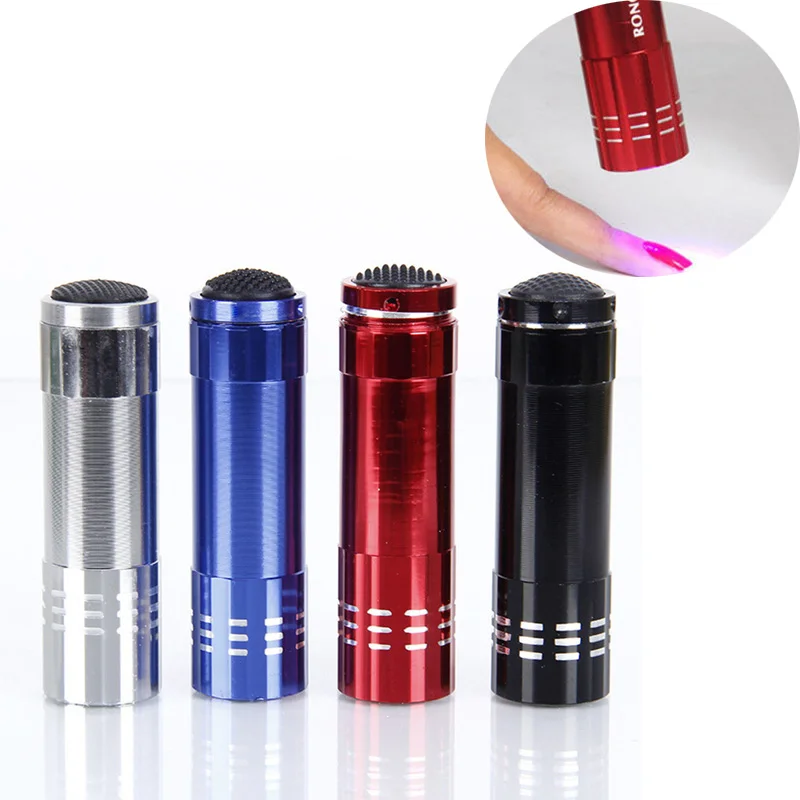 1 шт. Сушилка для ногтей светодиодный фонарик УФ лампа портативный гель быстрая