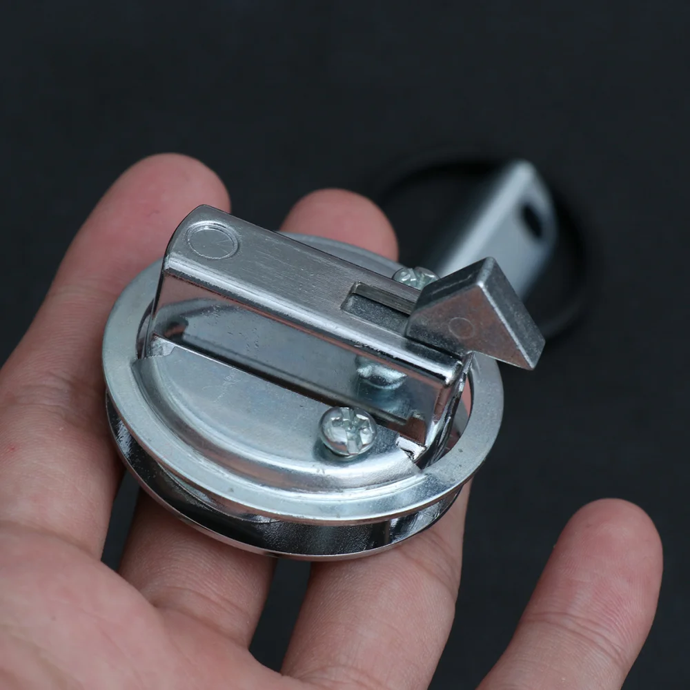 

1.8 Inches Locking Flush UV Stabilized Metal Flush Switch Lock for Touring Car Yacht (Silver)