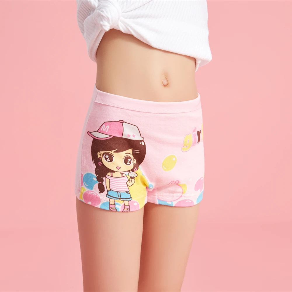 4 шт./лот детские трусики Мягкое хлопковое растягивающееся нижнее белье для