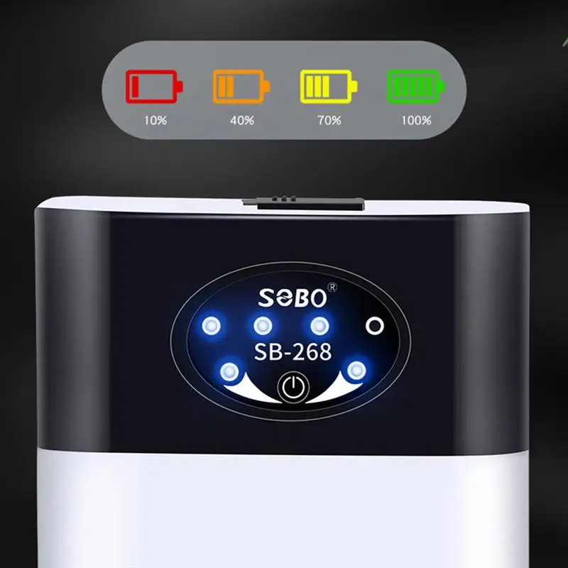 Portable Dual-Purpose Oxygen Pump for Fish Tank Aquarium with Exhaust Air Stone, USB Charging, and Ultra Silent Air Compressor image 4