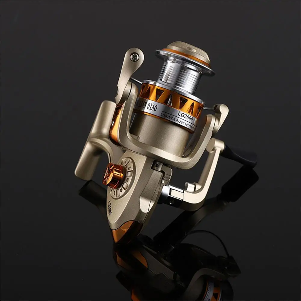 New Portable Metal Spinning Reel Fishing Wheel with Half Rocker Arm | Спорт и развлечения