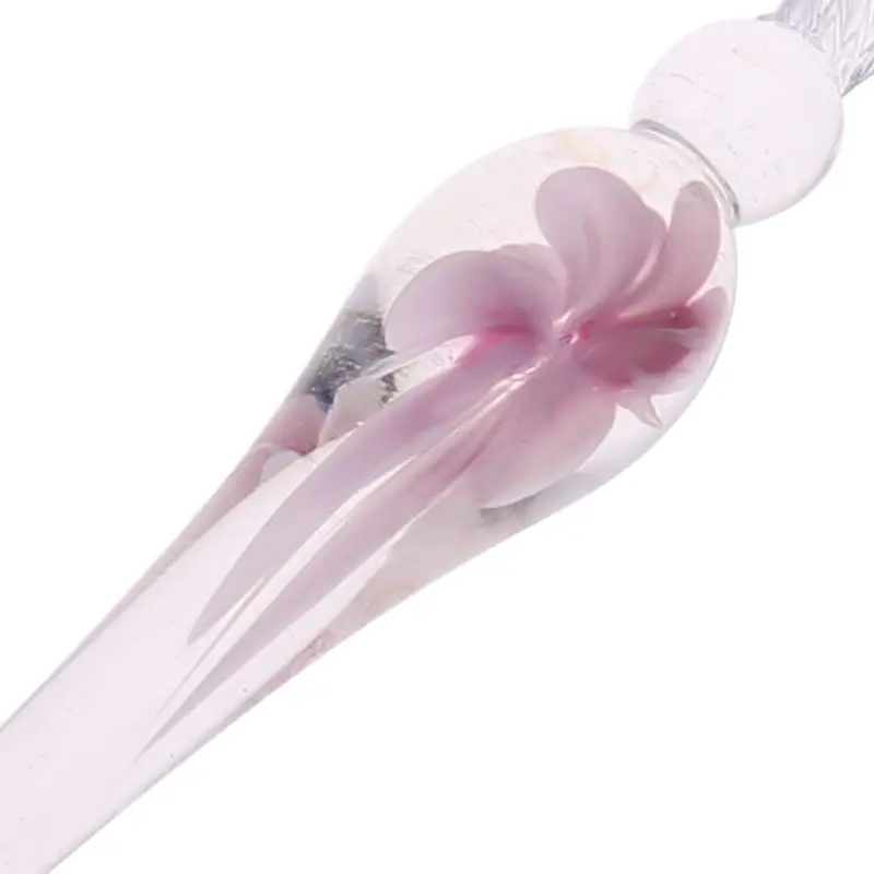 

13Pcs/Set Cherry Blossom Rain Bottled Dip Glass Pen Ink With Fountain Dip Writing Signature Pen Art Supplies Gifts