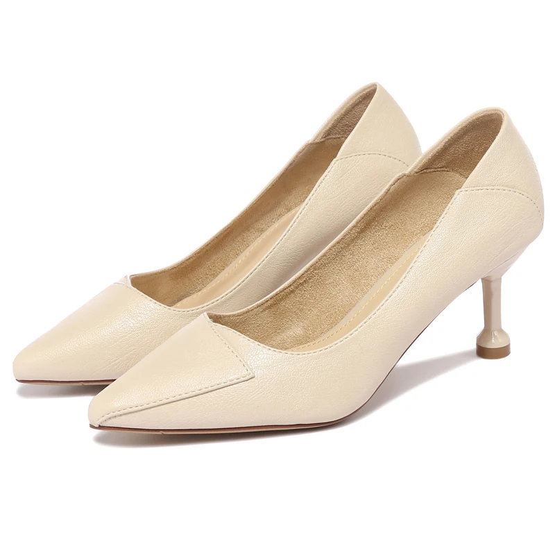 

Женская обувь; Новинка; Модные женские туфли-лодочки шпильки женские туфли с острым носком, черный/бежевый женские модельные туфли на высок...