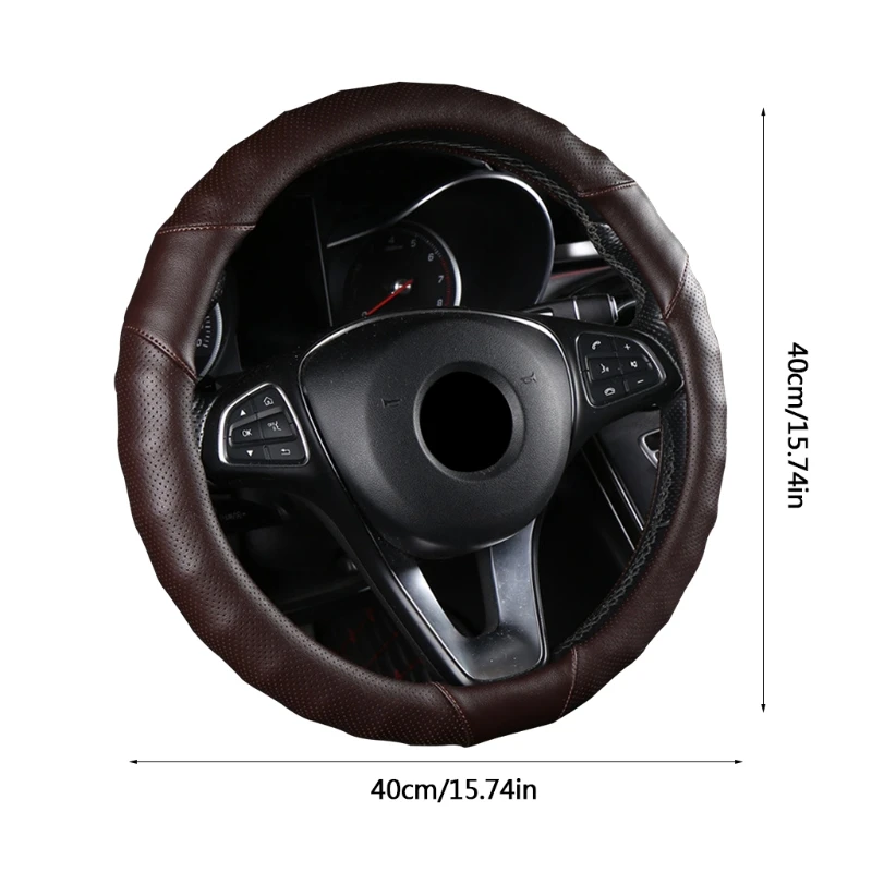 

Non-Slip Car Wheel Cover Protector Imitation Leather Universal Fit for Most Cars