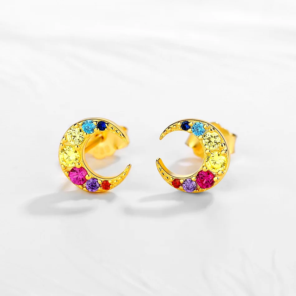 Женские серьги гвоздики Kaletine милые из стерлингового серебра 925 пробы ювелирное