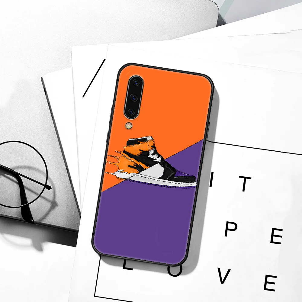 

Fashion Luxury Brand Shoes Sneakers Phone Case For Samsung Galaxy A7 9 8 10 20 20e 21 S 30 30S 31 41 50 50S 51 70 71 91 black